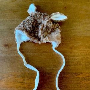 Newborn Deer hat with ties